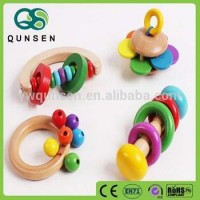 Wooden Kids Toy Baby Rattle