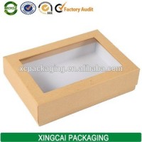Free Sample Custom Kraft Folding PVC Window Paper Box