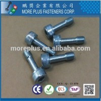 Made In Taiwan 8.8 Grade Zinc Plated CR3+ 5 Um/mn DIN 912 Special Hex Socket Flat Head Bolt