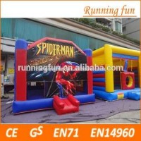 Cheap Price!! Inflatable Spider-man Bouncy Castle / Jumping Castles With Prices