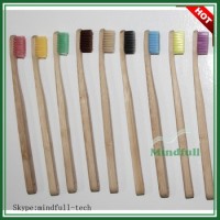 Free Sample China 100% Nature Eco-Friendly China Biodegradable Wooden Toothbrush Bamboo Wholesale To
