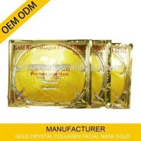 Luxurious 24k Nano Gold Collagen Crystal Facial Mask 5 Packs Guangzhou