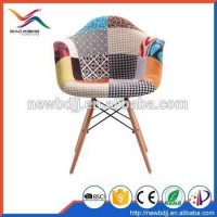 Living Room Patchwork Fabric Armchair Emes Lounge Chair
