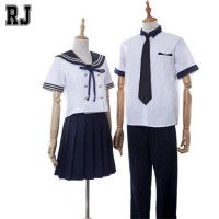 Wholesale Girls Shirt Dress High School Japanese School Uniform Suits for Graduation