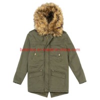 Women Winter Faux-Fur Cotton Wash Parka Water Repellent Jacket/Coat