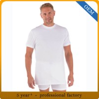 Custom Men Plain White High Quality Comfortable Bamboo T-Shirt