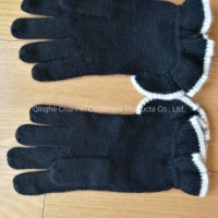 Cashmere Lady's Raffly Scarf Gloves Set