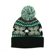 Hot Sale Warm Knit Beanie Hat with POM POM