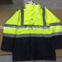 Winter High Visibility 5 in 1 Safety Jacket Workwear with En20471