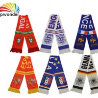 Printing All Sorts of Football Fan Promotional Polyester Printing Scarf