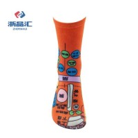 Chinese Traditional Medicine Diagnosis Design Style 3D Printing Fashionable Socks