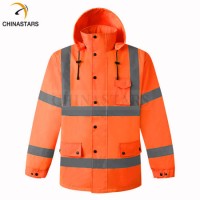 Hi Vis Reflective Waterproof Mining Safety Jacket Raincoat
