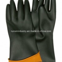 Black Industrial Latex Glove 6004f