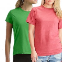 OEM 100%Cotton Custom Fashion Printing Embroidery Sport Women T Shirt