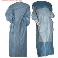 Disposable SMS Reinforced Surgical Gown with Knitted Cuff and Paper Towel /Hospital