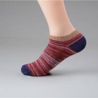 Colorful Mixed Strip Cotton Ankle Socks