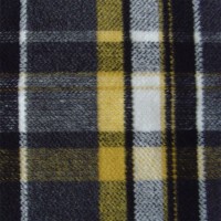 Checked Herringbone Fleece Fabric For Jacket Garment Fabric Textile Fabric
