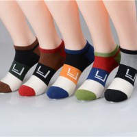 Geometric Figure Knit Fashion Cotton Ankle Socks