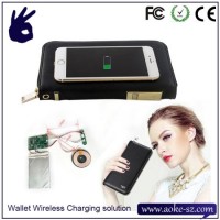Fashion Electronic Wireless Charging Wallet Power Bank Solution PCBA