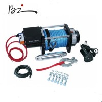 Heavy 7.7t Electric Winch Wireless 4X4 Electric Synthetic Line 17000lb