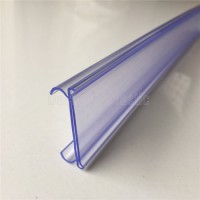 Clear PVC Plastic Shelf Talker Profile