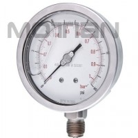 4" Glycerine Filled All of Stainless Steel with Screw-in Type Pressure Gauge