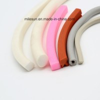 Rubber Parts Extruded Foamed Rubber Silicone Foamed Flexible Extrusion Colorful Seal Strip