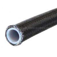 PTFE Stainless Steel Braided Hose with Black Nylon for Auto Part