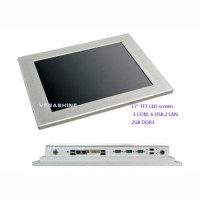 Fully-Sealed Fanless Industrial Panel Computer with Atom N2600 17 Inch LED Touch Screen
