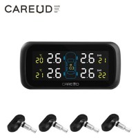 Car Tyre Pressure Monitoring System DC 5V Digital Screen Displaying Cigarette Lighter TPMS with 4 In