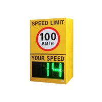 Solar Powered Traffic Sign Electronic Limit Warning Speed Sign The Radar Activates Sign