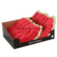 Red Color of Watermelon Sponge for Baby Use