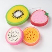 Fruit Shaped and Colourful Bath Cleaning Sponge