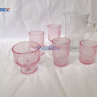 Paibee Colored Water Glasses Juice Bottle Restaruant Wedding Party Glasses