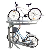 Indoor and Outdoor Double Decker Bicycle Rack