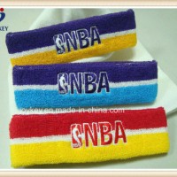 High Quality Custom Cotton Sports Head Sweatband for Basketball Game
