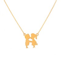 New Arrival 925 Sterling Silver Gold Plating Cute Necklace