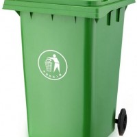 Green 360 Liter Plastic Dustbin