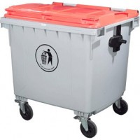 4 Wheeleers 1100lt Plastic Outdoor Waste Container
