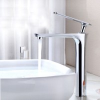 New Design Bathroom Brass Basin Mixer in Chrome Finish
