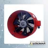 Dia200mm External Rotor Axial Fan with Metal Shell and Blades (SFG-112A)