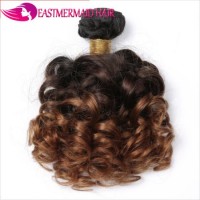 Mink Indian Hair Curly Brown #27 #30 Remy Virgin Human Hair