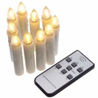 Taper Candles with Remote Timer Function - Christmas Candle with LED Lights