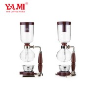 Office 3D Syphon Coffee Maker with Log Handle/Hand Brew Siphon Coffee Maker