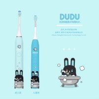 Electric Toothbrush Sonic Electronic Tooth Brush Wireless Rechargeable Parent-Child Cartoon Print