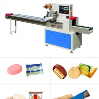 Flow Pillow Bakery Bread Biscuit Cookies Packing Machine