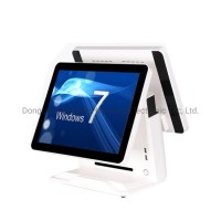 Manufacturer Dual 15 Inch OEM All in One Touch Screen Windows POS Terminal Point of Sale