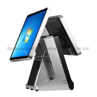15"+12" LED 4: 3 Screen Touch POS Application Progamm Terminal with Printer