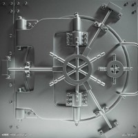 Fine Design and Strong for Bank  Trust Security Vault Door