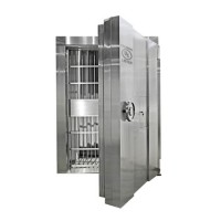 Stainless Steel Strong Room UL 608 Listed Fire Safe Bank Security Vault Door